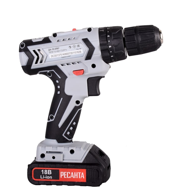 Аккумуляторная дрель-шуруповерт Ресанта ДА-18-2ЛК-У